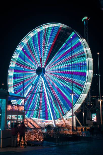 istock Vibrant Ferris Wheel at Night 2181904918