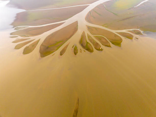 Poyang Lake in China, drying up in autumn