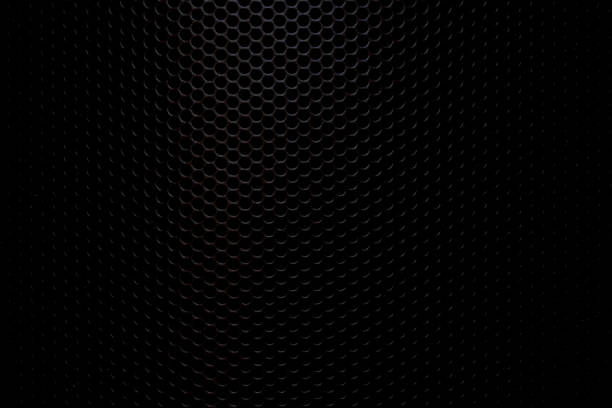 istock Black speaker macro background,Speaker grille texture,Black iron speaker grid texture. Industrial background. 2181910123