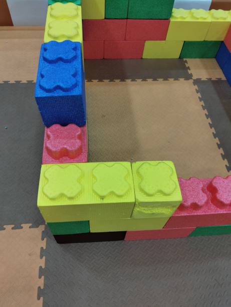 istock cubes and children's play equipment at the Playground 2181911221