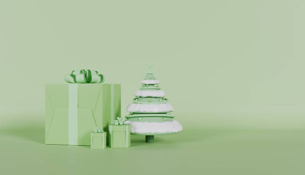 istock Christmas Tree with Wrapped Gifts, a Festive Holiday Decoration 2181913751