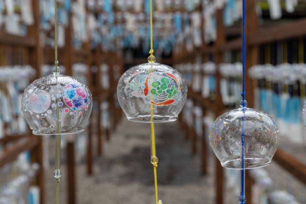 istock Wind chimes getting wet in the rain 2181914358