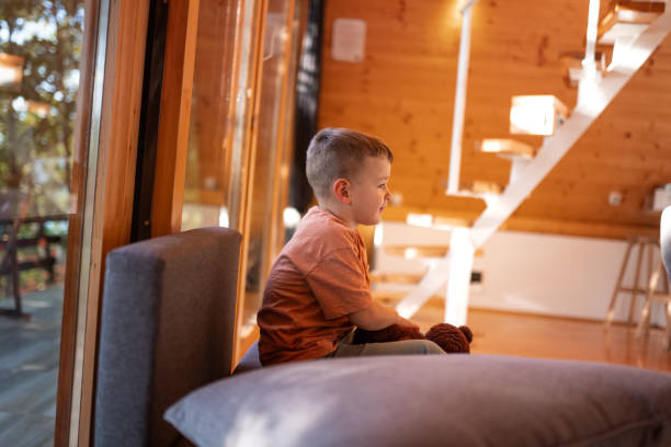 istock Sunny day in his cottage 2181916419