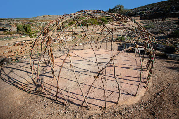 istock REED MAT HOUSES: VANISHED LIFESTYLES, SOUTH AFRICA: INNER STRUCTURE 2181919996