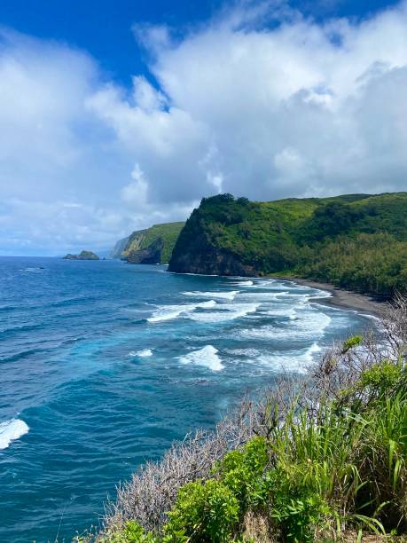 istock Hiking over Pololu Beach in Hawaii 2181921576