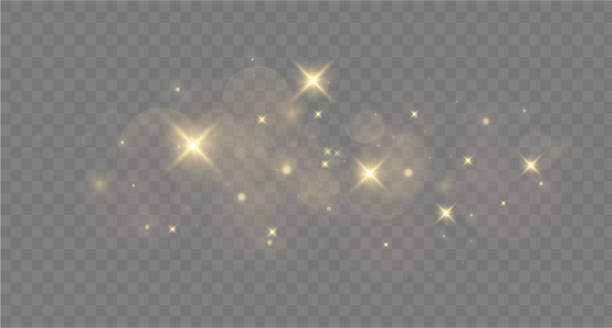 istock Shimmering Dust. Bokeh Lights. Festive Designs. Yellow dust light. Bokeh light lights effect background. Christmas background of shining dust. 2181921795