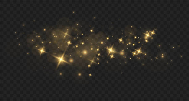 istock Shimmering Dust. Bokeh Lights. Festive Designs. Yellow dust light. Bokeh light lights effect background. Christmas background of shining dust. 2181921801