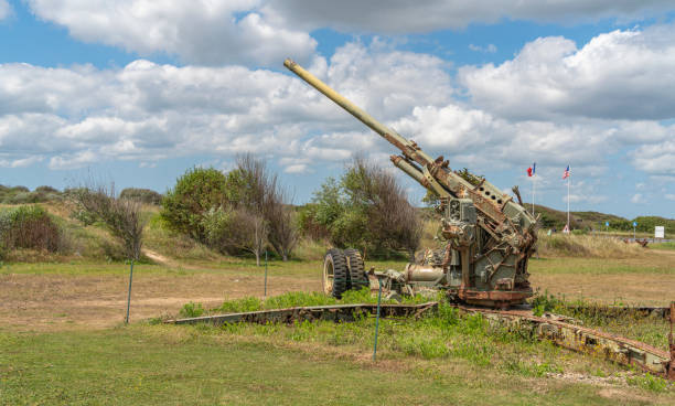 istock Cannon at Utah Beach in France 2181926108