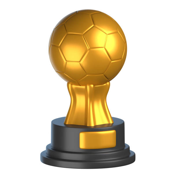 istock 3D Golden Ball Trophy Icon 2181943105