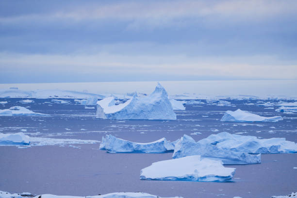 Huge iceberg in the Antarctic Ocean