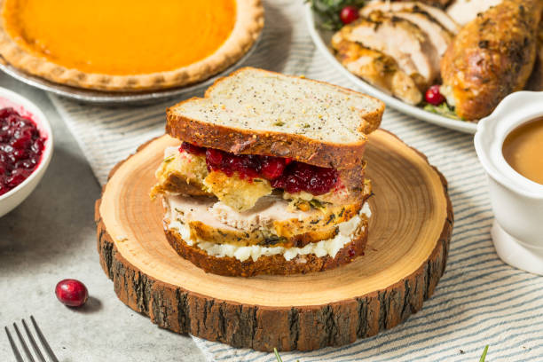 istock Homemade Leftover Thanksgiving Turkey Sandwich 2181951063