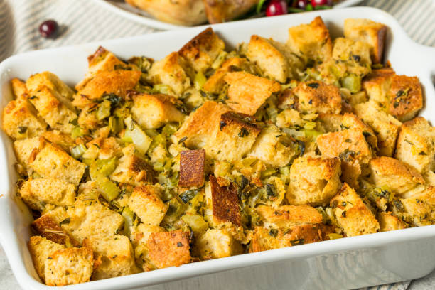 istock Homemade Turkey Stuffing for Thanksgiving Dinner 2181951329