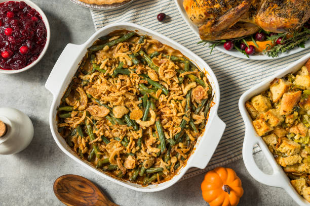 istock Green Bean Casserole Homemade for Thanksgiving 2181951648