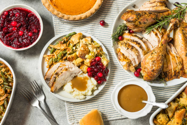 istock Thanksgiving Turkey Dinner Plate with Potatoes 2181951742