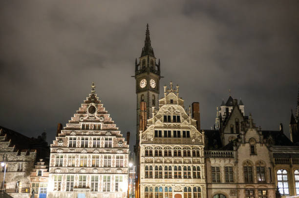 istock Buildings in Ghent at night 2181970949