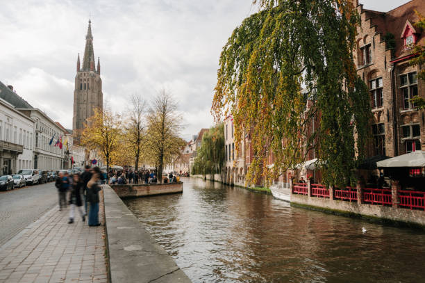 A beautiful canal in Bruges, Belgium