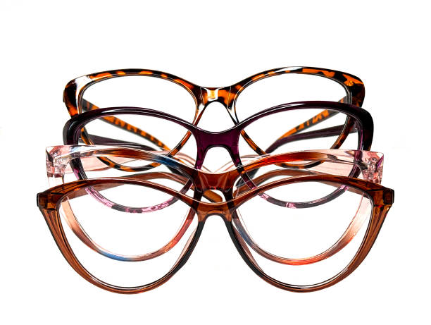 istock Variety of women's glasses frames isolated on a white background 2181972271