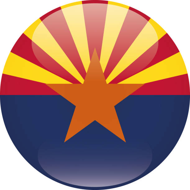 istock Sphere federal state flag of ARIZONA 2181980284