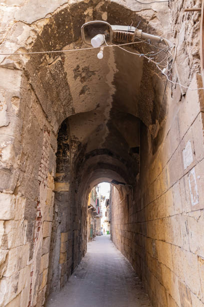 istock Arched pasageway in an alley in Old Cairo. 2181985253