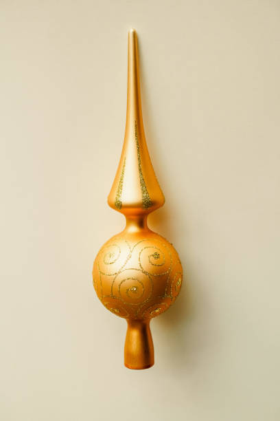 istock Sparkling Christmas gold Tree Topper, Christmas ornament 2181989337