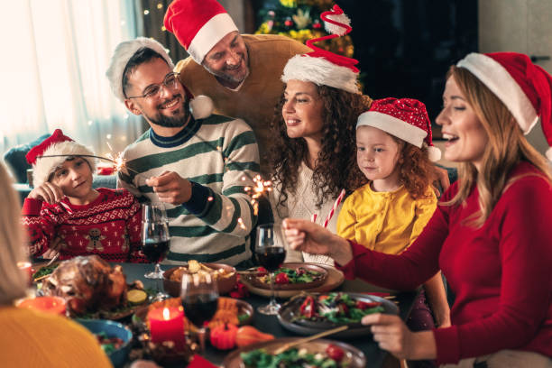 istock Family celebrating Christmas 2181991445