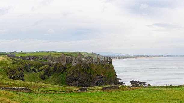 County Antrim, Northern Ireland- Oct 5, 2024: The Antrim Coastline in Northern Ireland is one of the most scenic and dramatic coastal areas in Europe, famous for its rugged cliffs, picturesque villages, and natural wonders.