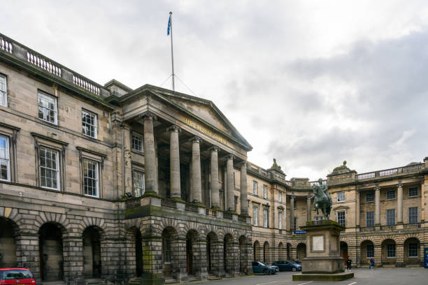 Edinburg, Scotland- Sep 28, 2024: The historic building, is the seat of Scotland's highest courts, including the Court of Session and the High Court of Justiciary .