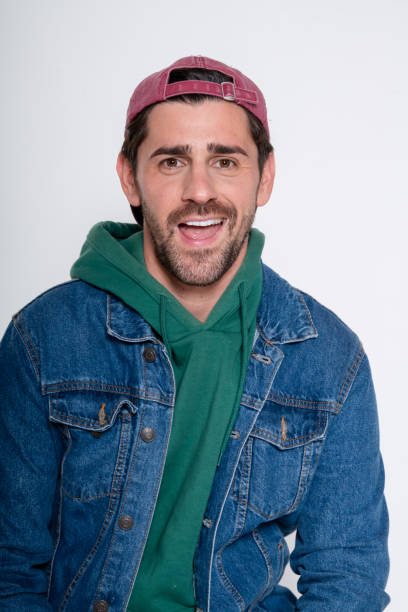 istock Excited man wearing casual clothes and smiling on white background 2182001965