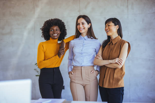 istock Diverse Group of Confident Businesswomen in Modern Office Setting 2182007459