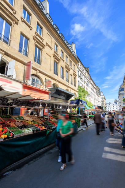 Paris street market bazaar