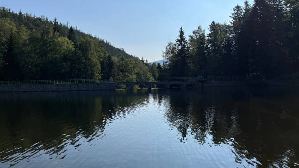 istock Dam on a mountain river in Karpacz, Poland 2182027266
