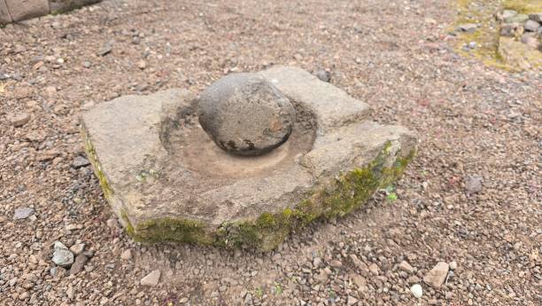 istock Ancient grindstone and hand stone used for turning grain into flour in ancient cultures. This example is from the Inca Empire. 2182030029