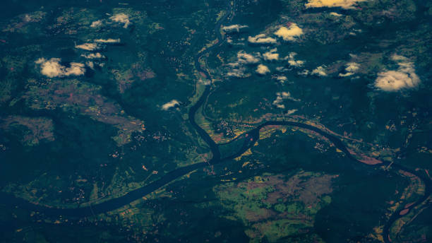 istock Serpentine River Winds Through Verdant Landscape 2182032683
