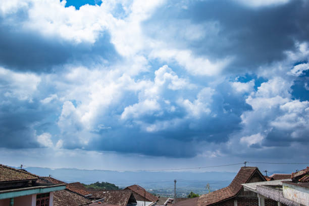istock Rural Village Under Cloudy Skies 2182036174