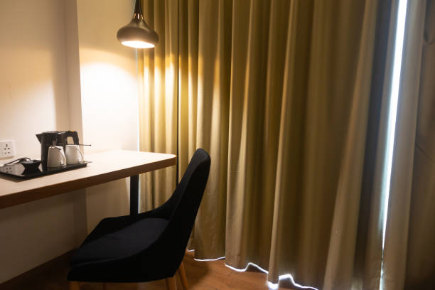 istock Work Desk with Lamp in Hotel Room 2182036730
