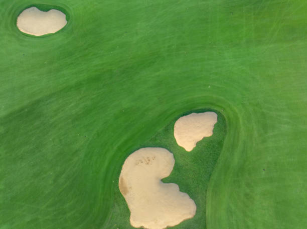 istock Aerial view of tropical golf course 2182038137