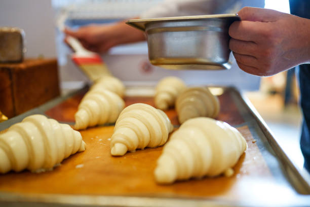 Part of a series of a day in  bakery kitchen.