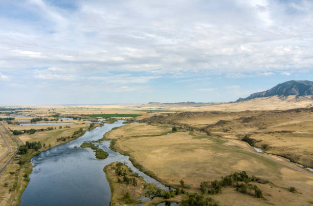 Montana Missouri River Canyon drone photography at Tower State Park
