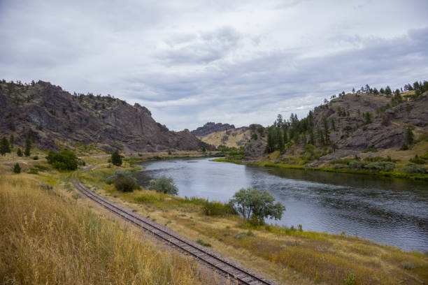 The Missouri River at Tower Rock State Park in Montana
