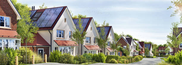 istock Street with Solar-Powered Homes 2182062059