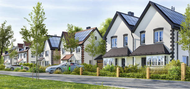 istock Street with Solar-Powered Homes 2182062064