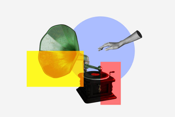 istock Composite trend artwork 3D sketch image photo collage of copyspace obsolete music recorder gramophone oldschool vinyl playlist retro 2182063577