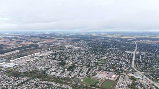 istock Aerial View of a Sprawling Cityscape 2182064248