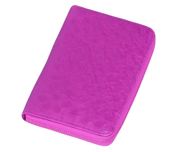 istock Manicure set closed purple case isolated 2182064402