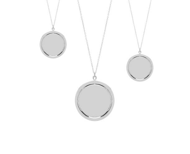istock Vintage metal pendants isolated on white background 2182067833