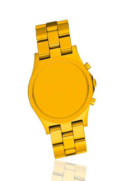 istock Golden watch isolated 2182068118