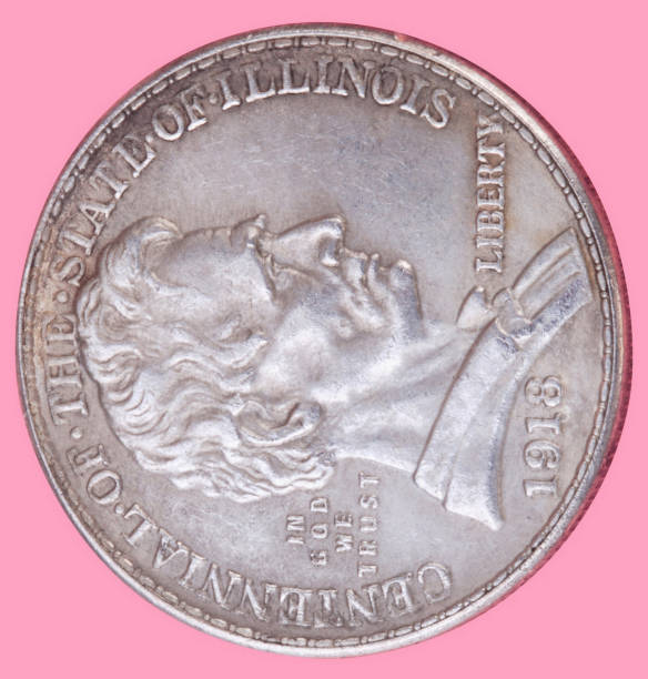 istock half dollar coin isolated on pink background 2182069069