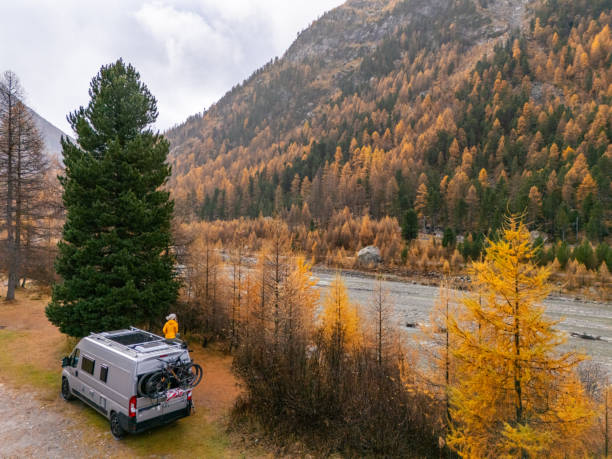 istock Van life in Autumn 2182070790