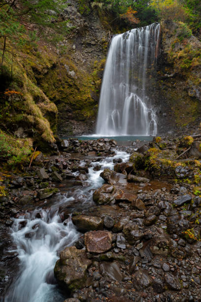 istock A beautiful waterfall in autumn at Norikura Highlands 2182071510