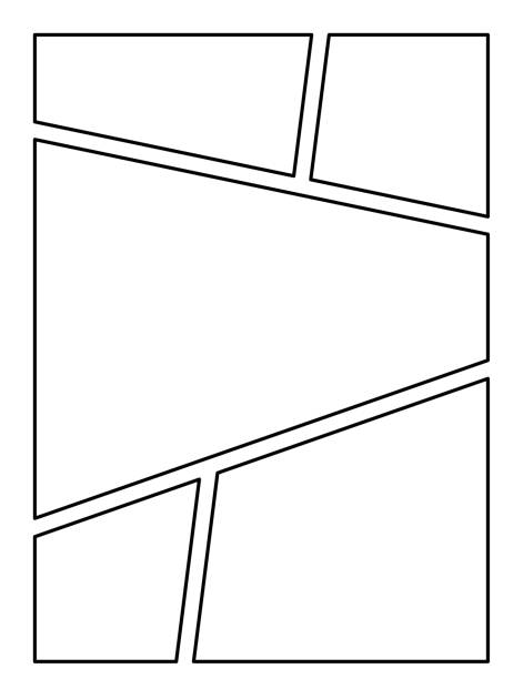 Layout comic or manga background Layout comic or manga background, backdrops in frames and panels for manga and comic artis comic book page layout stock illustrations